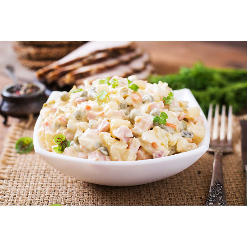 Ensalada de pollo y atún