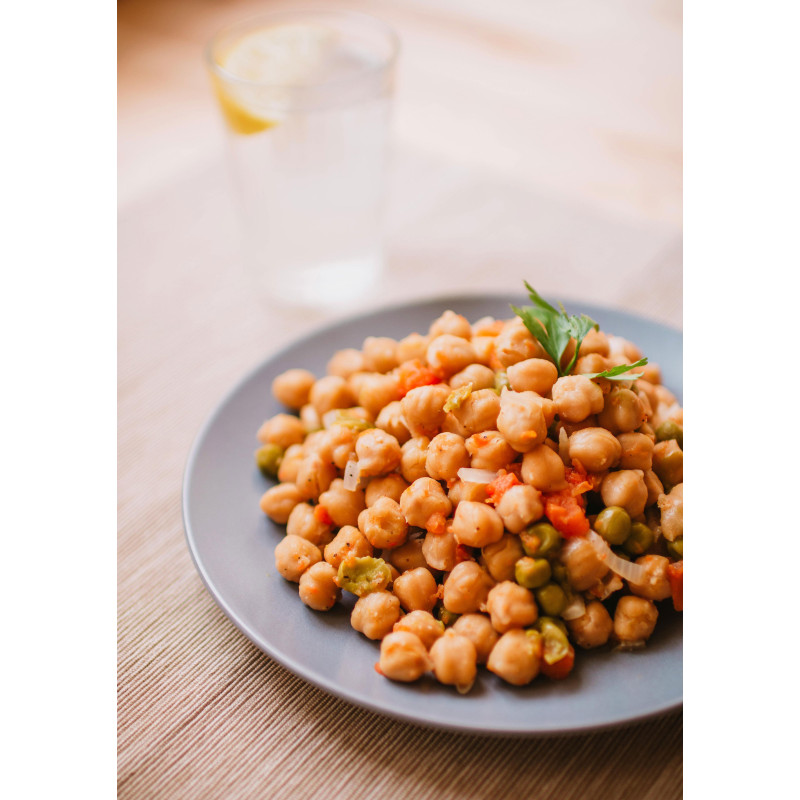Garbanzos guisados con carrillera