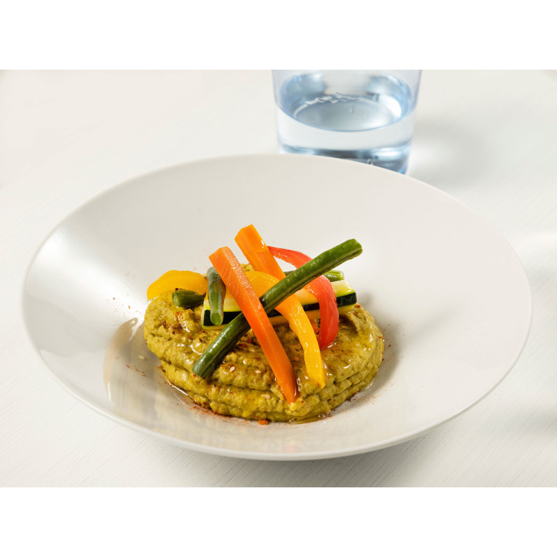 Hummus de remolacha con verduritas