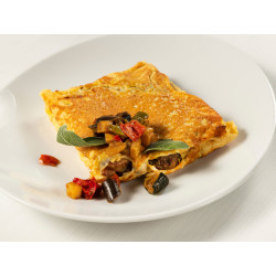 Tortilla de setas y cebolla